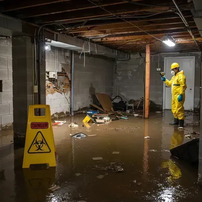 Flooded Basement Electrical Hazard in Caruthersville, MO Property